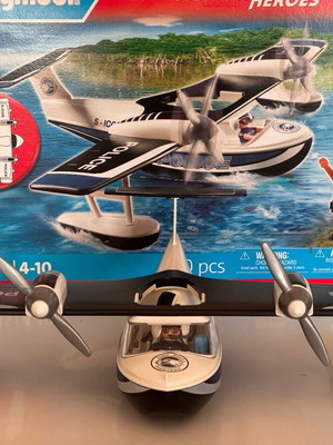 Playmobil Police Seaplane 4445 like new with box