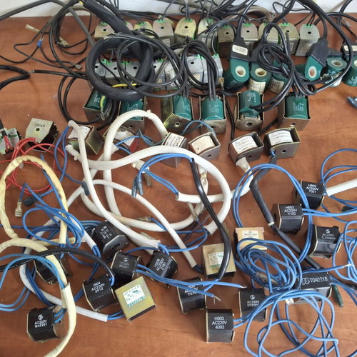 Electromagnetic Valve Coils for Air Conditioners used, 55 pieces various types