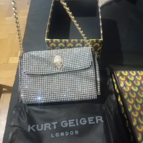 Kurt Geiger shoulder bag new, silver