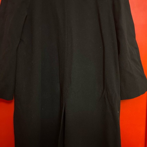 Vintage women's long black coat Carol like new, size XL+