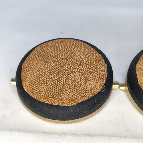 Vintage ashtrays with embroidery like new