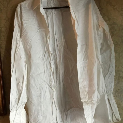 Women's white M. Karalis shirt size L like new, retro