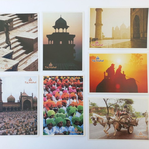 Taj Mahal postcard set like new, pack of 16, 00's