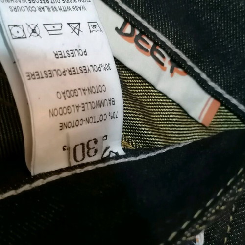Freesoul jeans new, black with gold, size 30