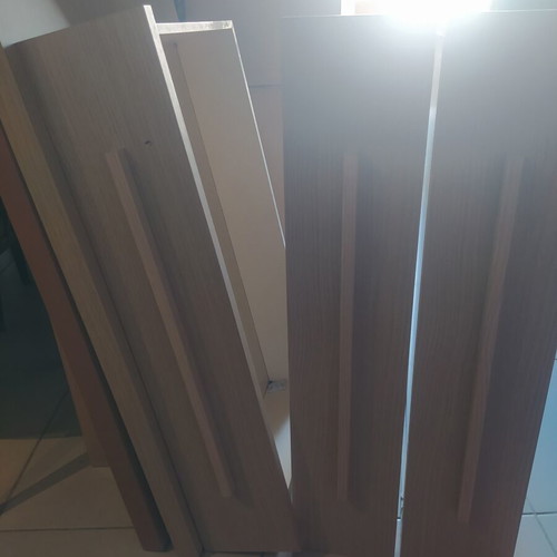 Built-in wardrobe with glass like new, dimensions 261x185x60 cm