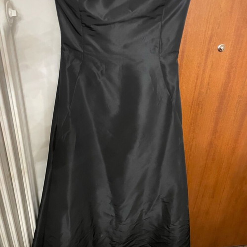 ZARA Maxi Dress like new, velvet trim, black, size S