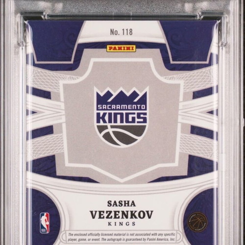 2023 Panini Crown Royale Sasha Vezenkov Auto Card PSA 7 Auto 10