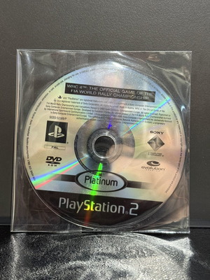 WRC 4 PS2 game disc used, no case