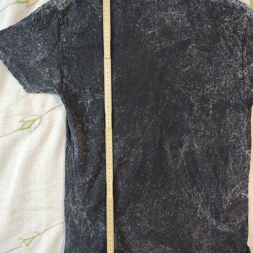 Men's T-shirt Custom Motorcycles size S like new, black acid wash