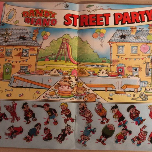Panini 1988 Dandy Beano sticker album used, complete