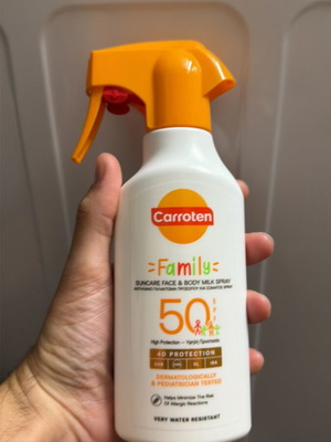Carroten Family SPF 50 αντηλιακό με υψηλή προστασία