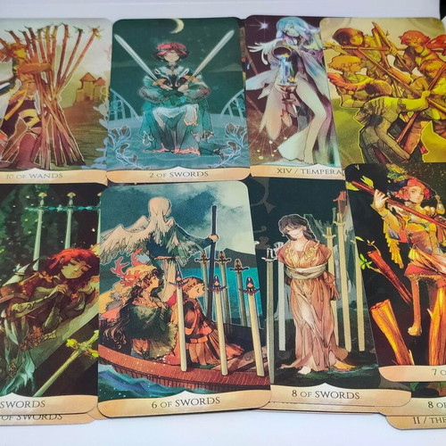 Traditional Manga Tarot deck like new, 78 illustrated cards