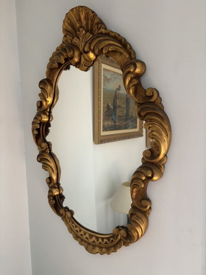 Antique oval wall mirror 80x56