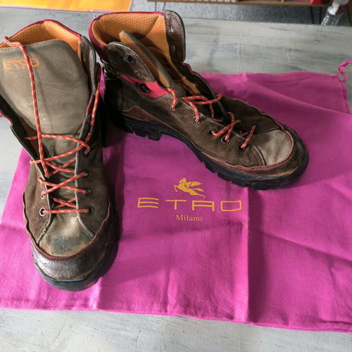 Etro multicolor boots used, size 44, made in Italy