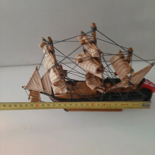 Vintage wooden ship like new with many details