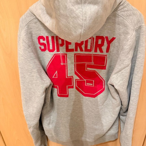 Superdry women's hoodie jacket like new, gray, size L