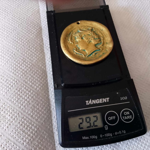 Αναμνηστικό μετάλλιο 10 δραχμές Συρακούσες 1950-60, συλλεκτικό