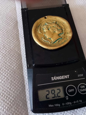 Αναμνηστικό μετάλλιο 10 δραχμές Συρακούσες 1950-60, συλλεκτικό