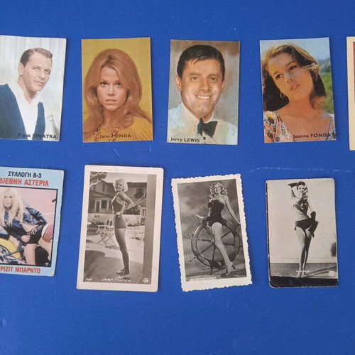 Antique stickers used, pack of 22 pieces