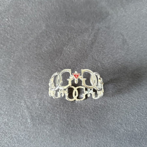 Guess women's bracelet silver, like new, diameter 7cm