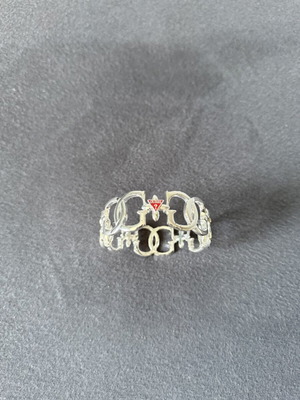 Guess women's bracelet silver, like new, diameter 7cm