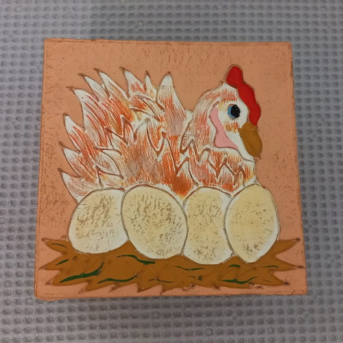 Easter box with embossed design like new