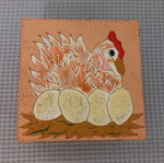 Easter box with embossed design like new