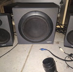 Logitech audio system with subwoofer like new