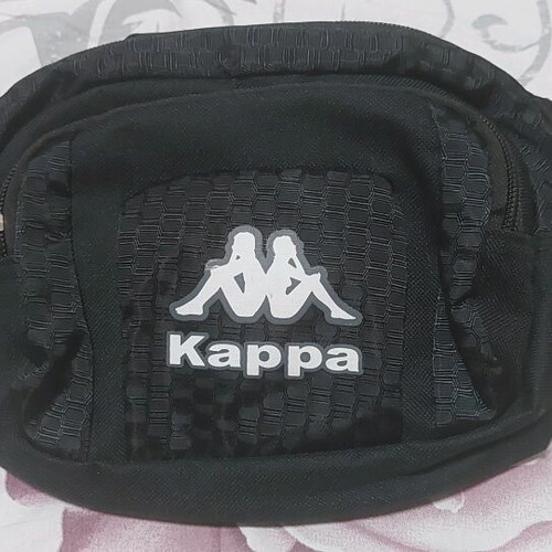 Kappa men's bag black like new with multiple pockets