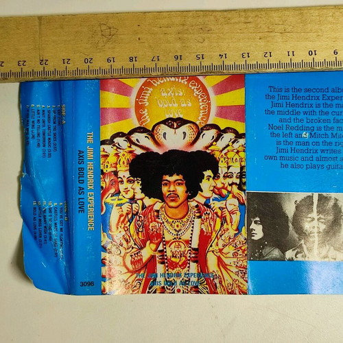The Jimi Hendrix Experience Axis: Bold As Love cassette used, rock
