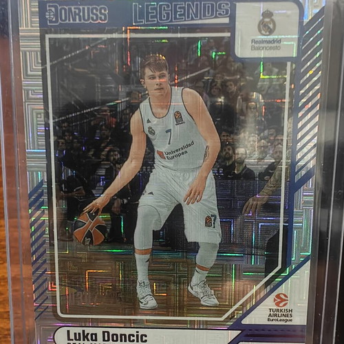 2024-25 Panini Donruss EuroLeague Basketball Legends Purple Press Proof Luka Dončić card