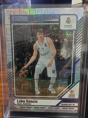 2024-25 Panini Donruss EuroLeague Basketball Legends Purple Press Proof Luka Dončić card