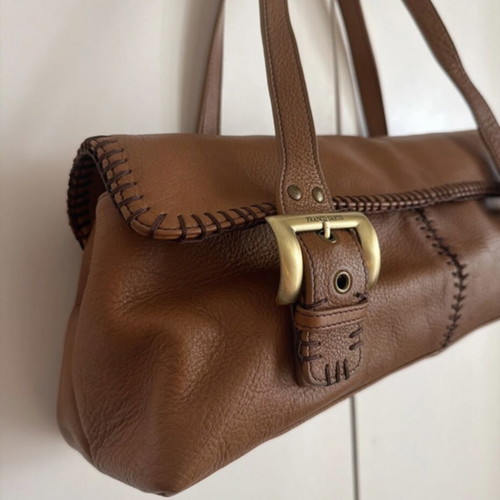 Franco Sarto leather shoulder bag like new, brown