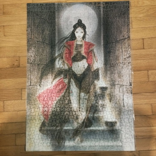 Puzzle 500 pieces used, laminated for framing