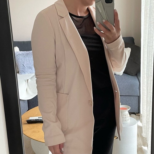 Stradivarius pink pastel blazer jacket like new, XS oversized