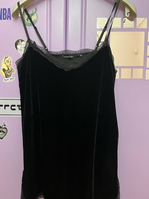 Velvet black blouse new Twenty 29 size M
