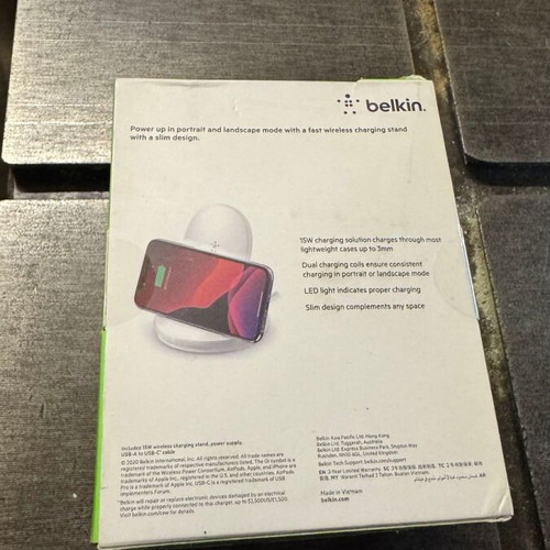 Belkin BoostCharge 15W Wireless Charger sealed with warranty