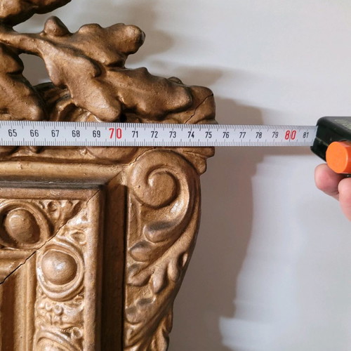 Antique old mirror used with carvings early 20th century