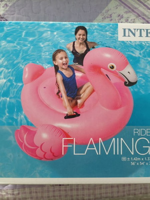 Intex Ride-On Flamingo inflatable pool float new