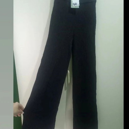Wide leg ribbed pants new from H&M, Xsmall