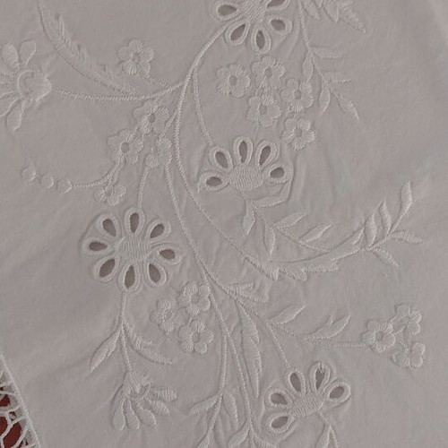 Pillowcases with handmade lace, new, pair