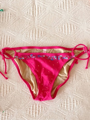 Victoria's Secret μαγιό bikini bottom φούξια καινούργιο, μέγεθος Large