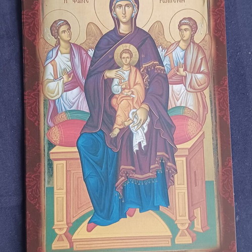 Paper icons of Panagia Faneromeni new, set of 7 pieces