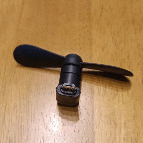Mobile fan like new with micro USB connector
