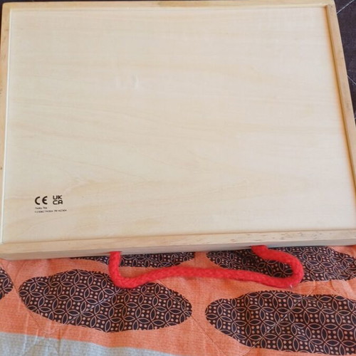 Wooden Magnetic Activity Board double-sided used