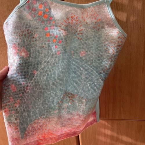 Mermaid top for 10 years old, new, blue multicolor