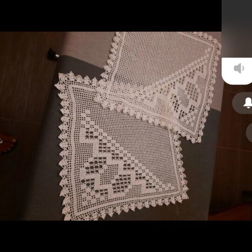 Knitted napkins like new, set of 2