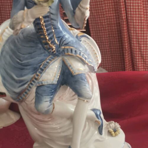Porcelain figurine man handmade, like new