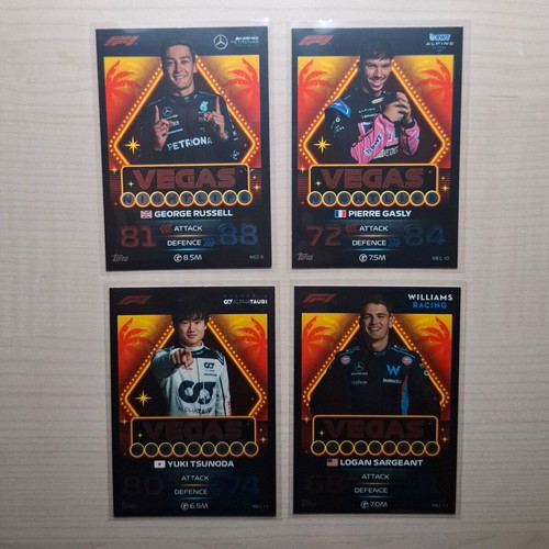 Topps F1 Turbo Attax 2023 Vegas card pack of 4 new