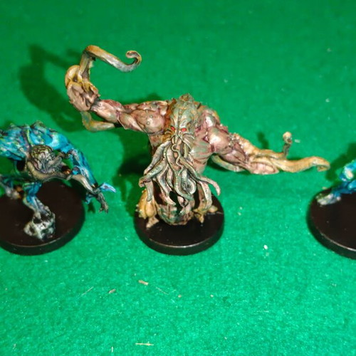 Cthulhu Zombicide painted miniatures set 1, 3 miniatures